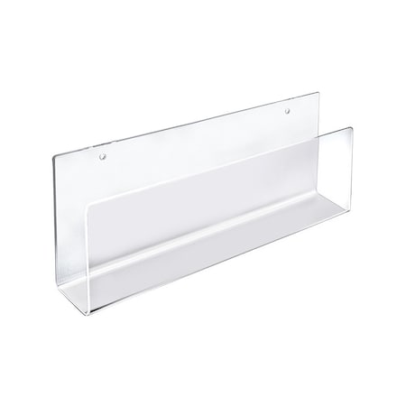 Azar Displays 13.5''W Wall Mount Acrylic U-Shape Shelf, 2PK 556098-H